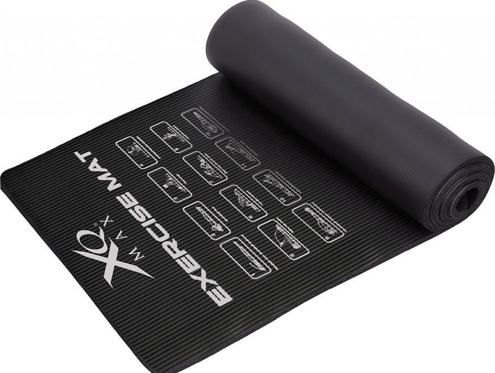 Yogamatte med instruksjonsbilder