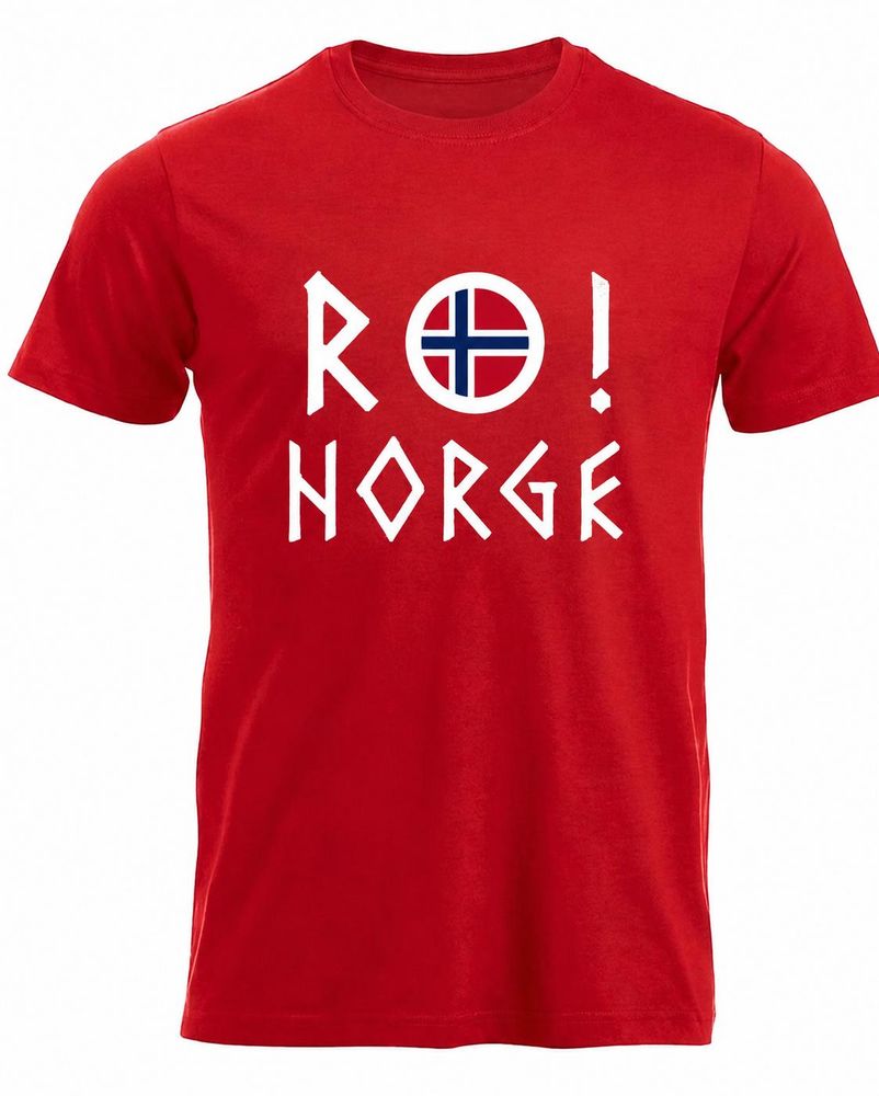 RO! Norge t-shirt i rød - Perfekt til fotball-VM