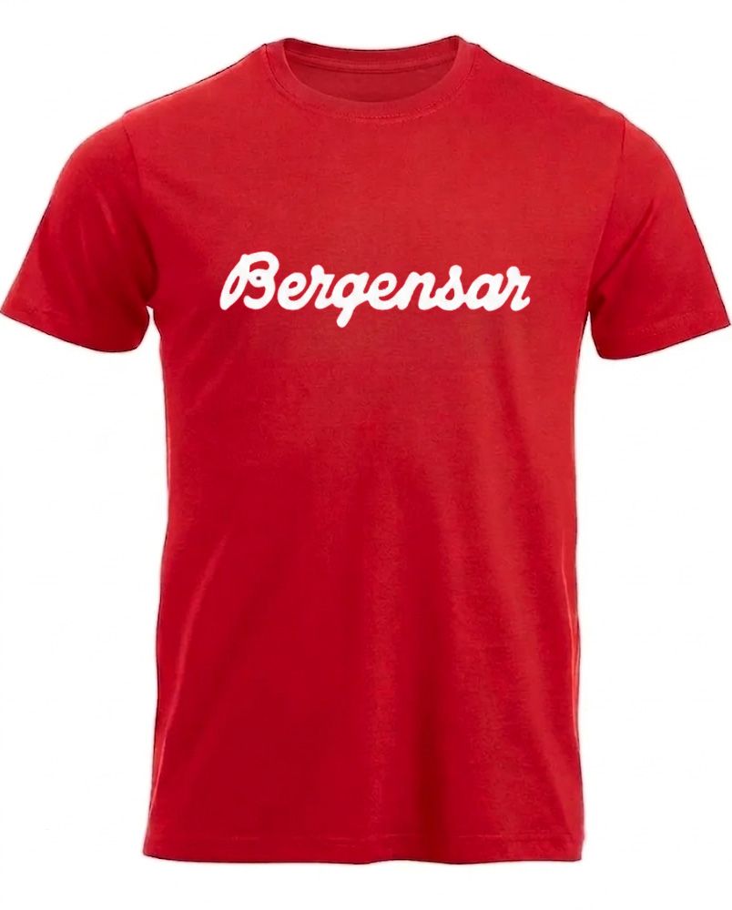 Bergensar t-shirt i rød 
