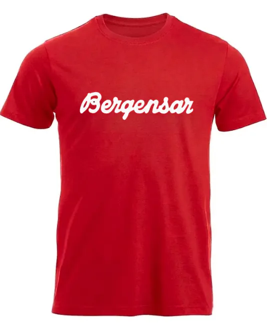 Hovedbilde Bergensar t-shirt i rød 