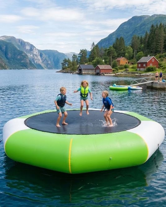 Hovedbilde Vanntrampoline - 5 meter diameter 