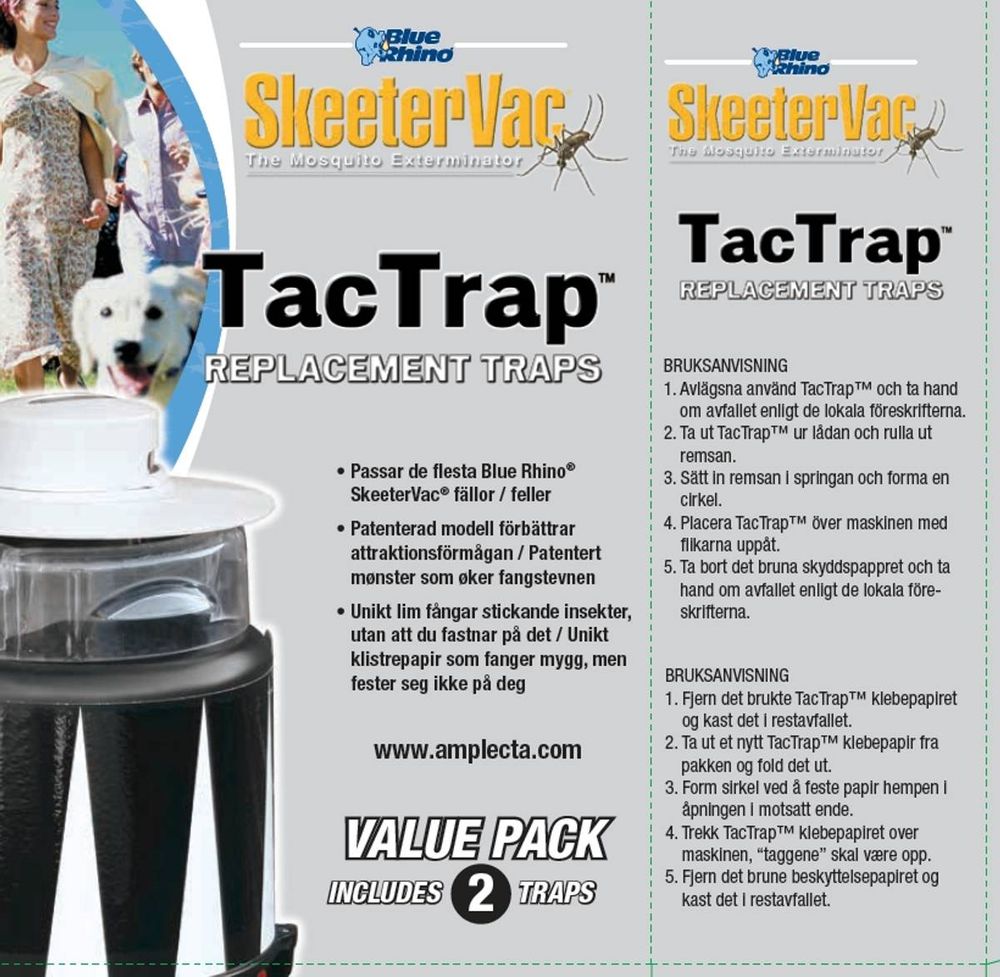 Skeetervac myggfellepapir original klebepapir 2 stk