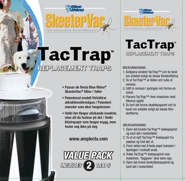 Hovedbilde Skeetervac myggfellepapir original klebepapir 2 stk