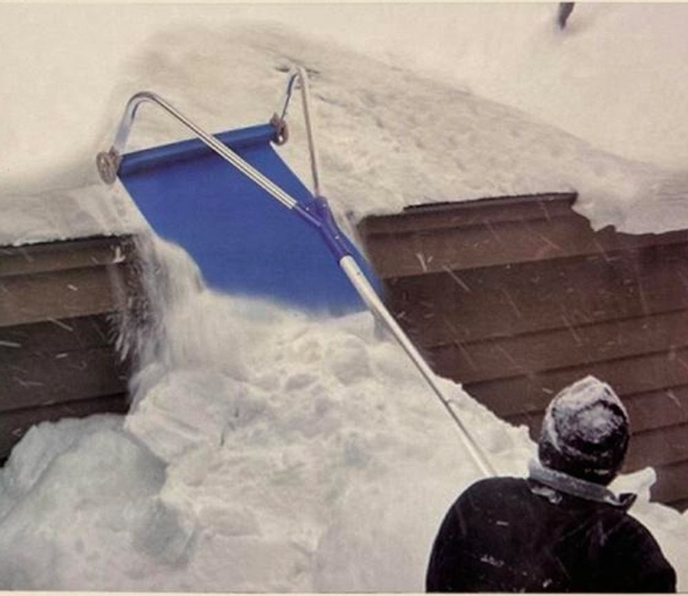 Takrydder / Snørydder / taksnømåke - Teleskop lengde 5,14 meter