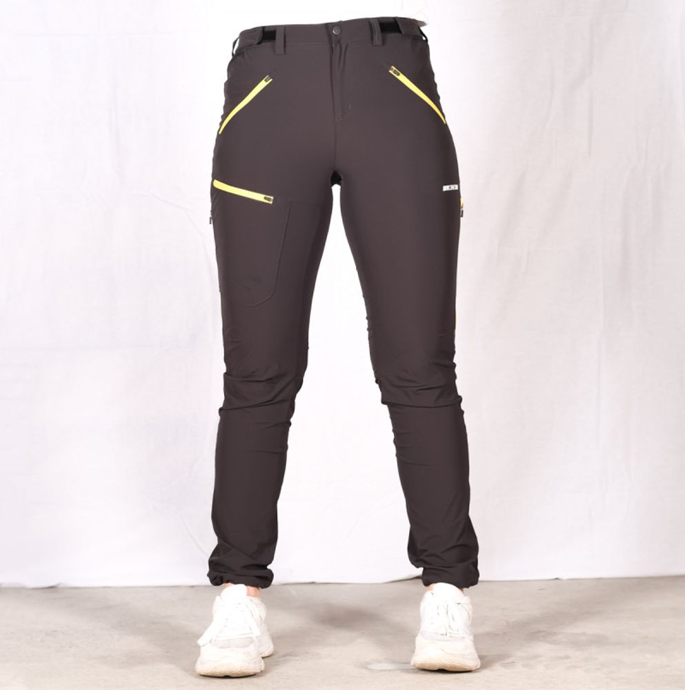 Storronden Turbukse Dame Charcoal Yellow Zip