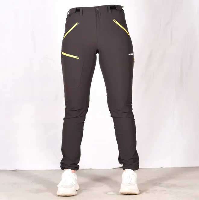 Hovedbilde Storronden Turbukse Dame Charcoal Yellow Zip