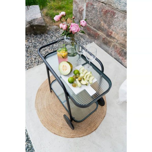 Hovedbilde Serveringsvogn på hjul Tusse, Elegant & Praktisk Avlastningsbord