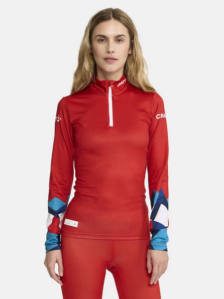 Hovedbilde CRAFT NOR ADV Nordic Ski Club Jersey Dame Blaze/Bright Red