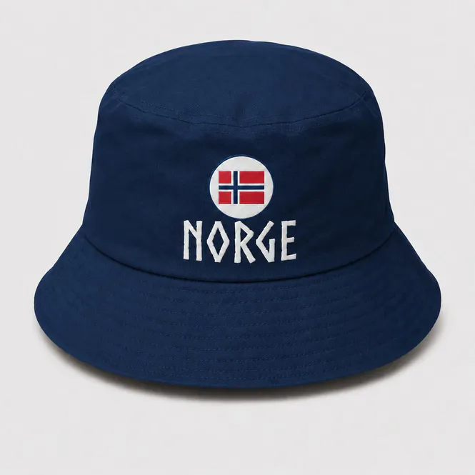 Hovedbilde Bøttehatt Norge  i blå - Unisex 