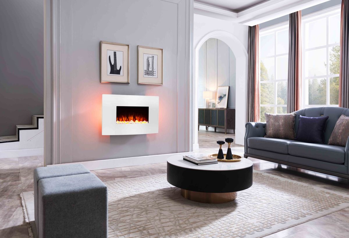 Narvik Elektrisk peis til vegg - 2000 watt