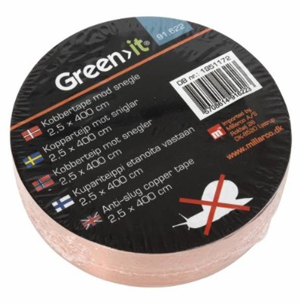 Hovedbilde Kobbertape mot snegler 2,5 × 400 cm