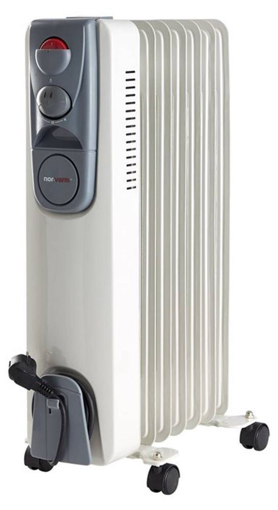 Varmeovn - Oljefylt Radiatorovn 1500 watt Termostatstyrt