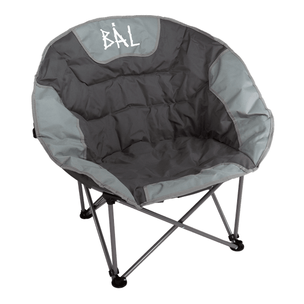 Hovedbilde  BÅL Månestol Grå Med god polstring - lakkert stål